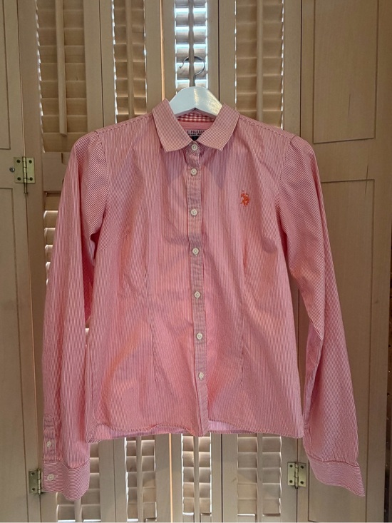 U.S. Polo Assn. Tops - U.S. Polo Assn. Striped Fitted Blouse